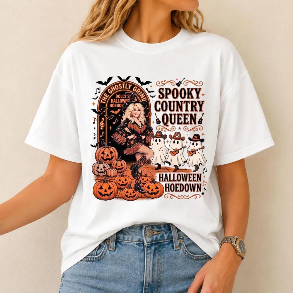 Spooky Country Queen Shirt, Halloween Hoedown T-Shirt, Country